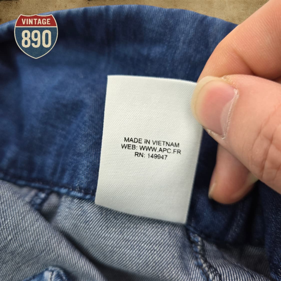 [38,26] APC 아페쎄 데님 롱스커트 상품이미지10