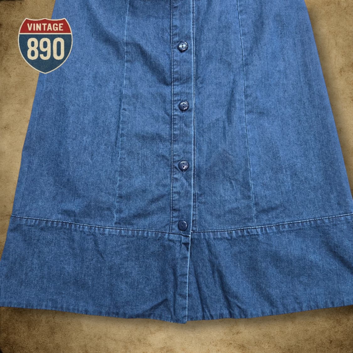 [38,26] APC 아페쎄 데님 롱스커트 상품이미지4