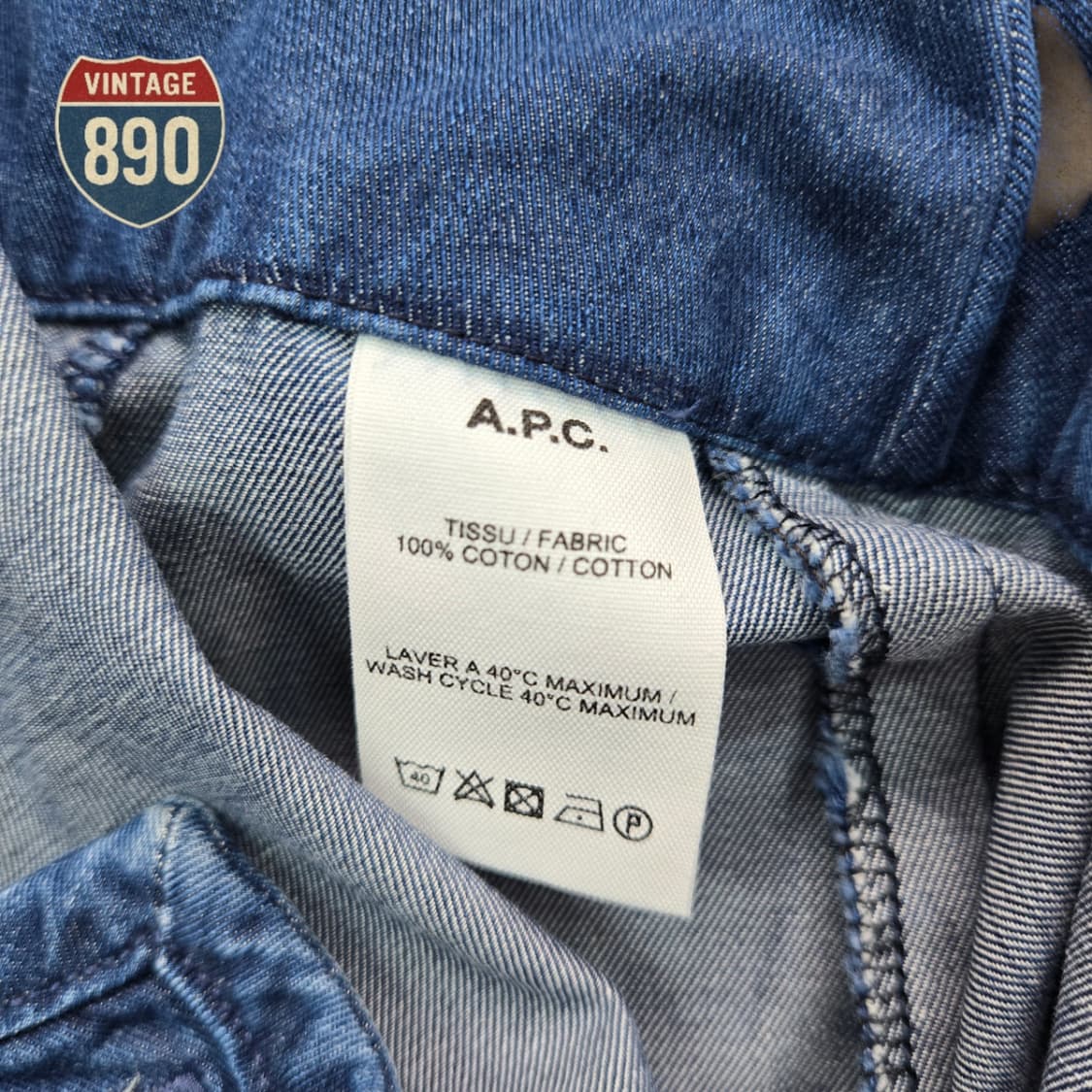 [38,26] APC 아페쎄 데님 롱스커트 상품이미지9