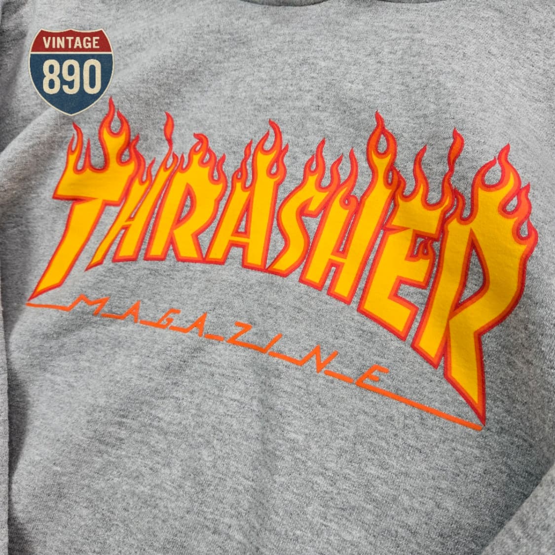 [M] THARASHER 트레셔 로고 기모 스웨트 후드 상품이미지5