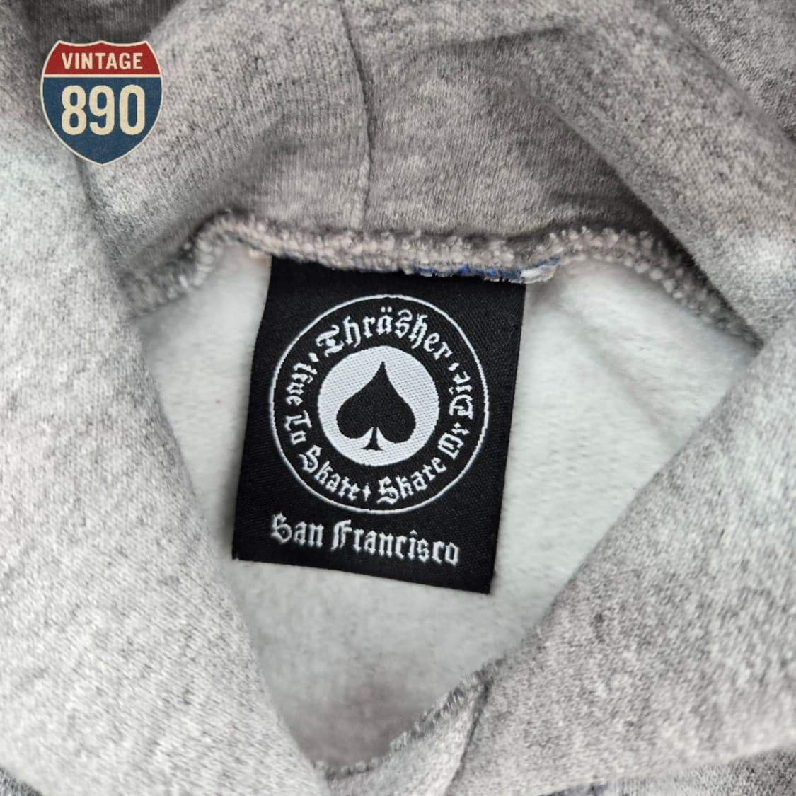 [M] THARASHER 트레셔 로고 기모 스웨트 후드 상품이미지6