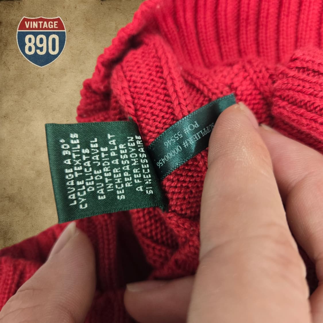 [S] RALPH LAUREN 로렌 랄프로렌 케이블 꽈배기 니트 상품이미지10