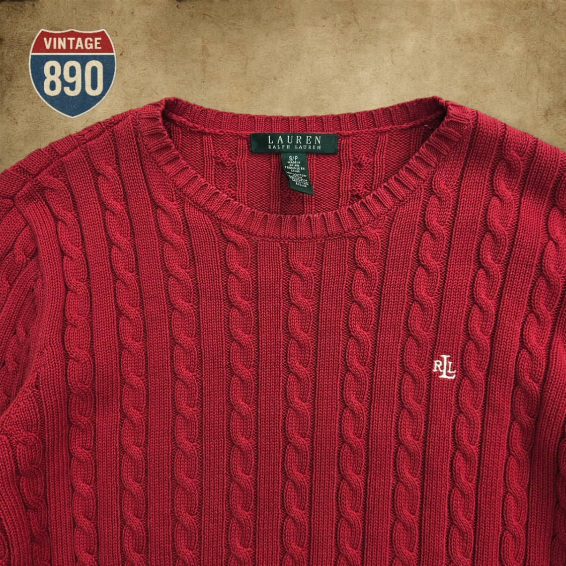 [S] RALPH LAUREN 로렌 랄프로렌 케이블 꽈배기 니트 상품이미지2