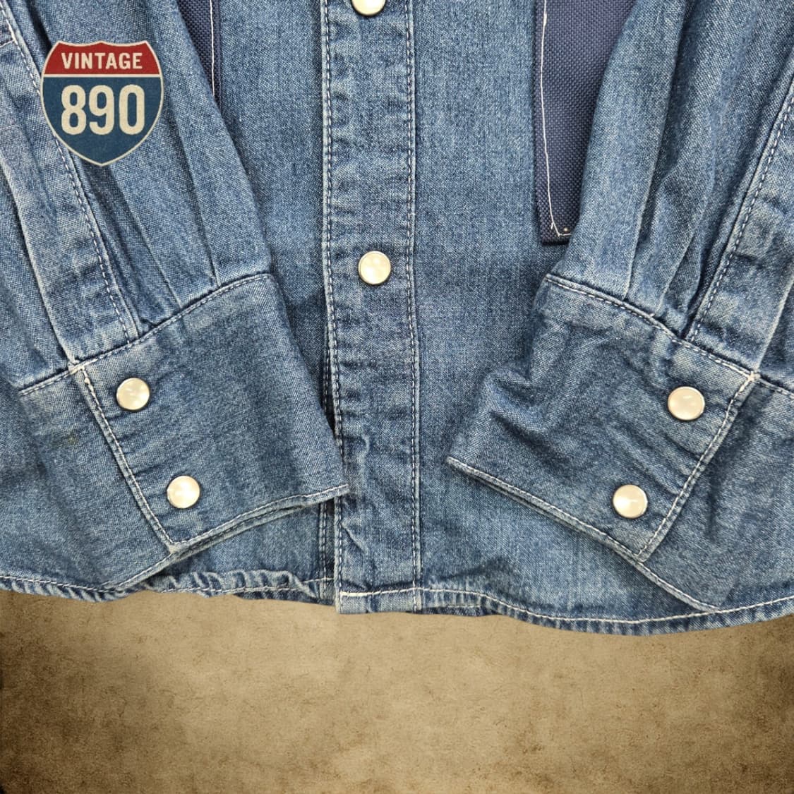 [L] JPN VTG HANJIRO 한지로 웨스턴 데님셔츠 상품이미지4