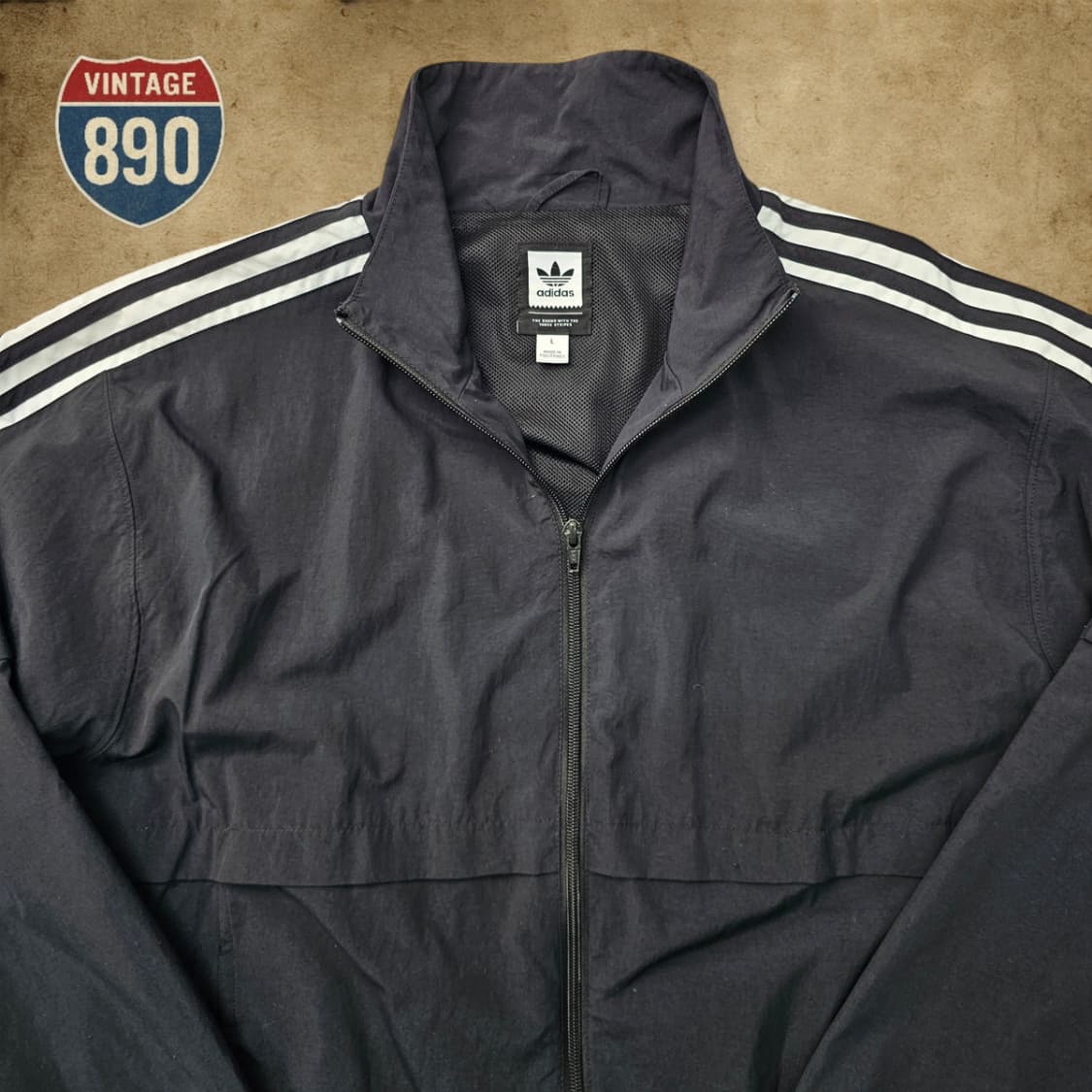 [L] adidas 아디다스 스탠다드 바람막이 자켓 상품이미지2