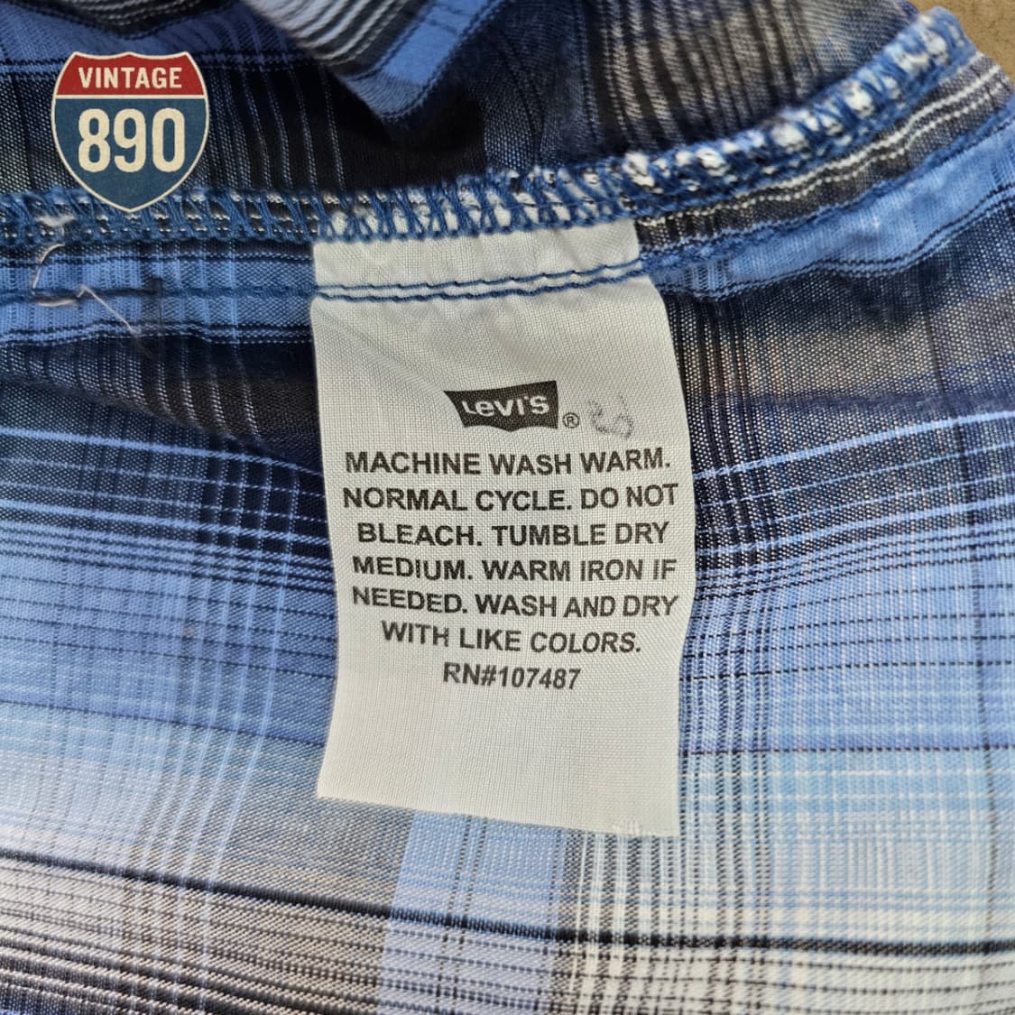 [100] Levi's 리바이스 웨스턴 체크 셔츠 상품이미지10