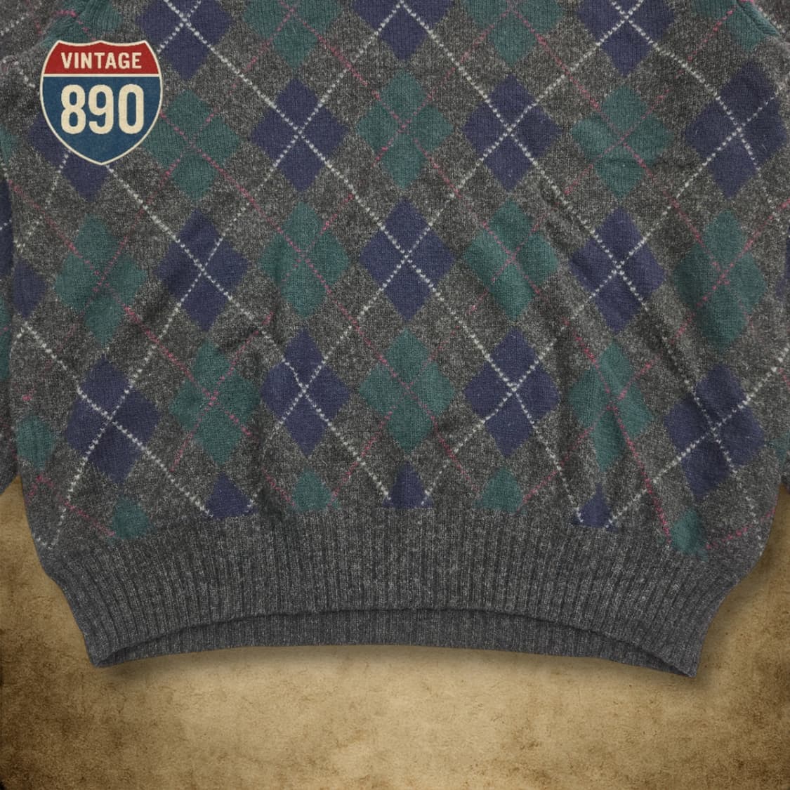 [100] POLO 폴로랄프로렌 아가일 패턴 브이넥 니트 상품이미지3