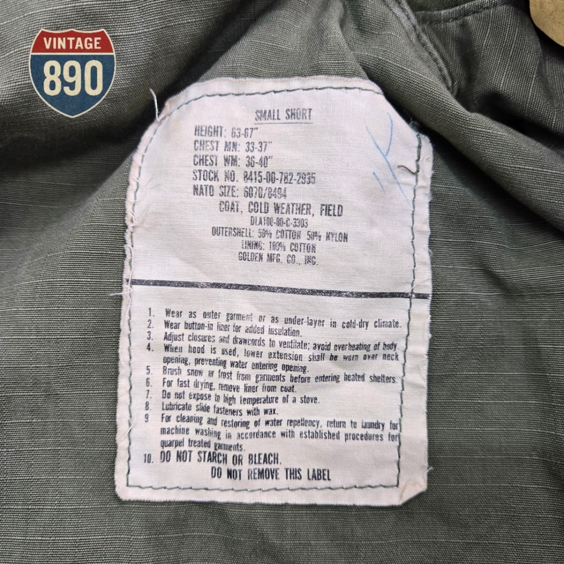 [S 95] US ARMY 80S M65 필드자켓 3세대 3 GEN 상품이미지9