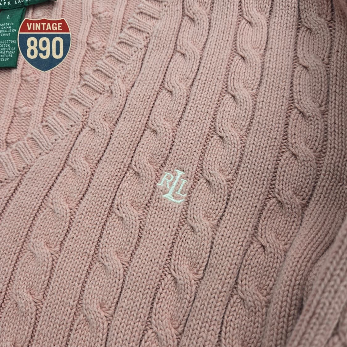 [L] LAUREN 폴로 로렌 랄프로렌 여성 꽈배기 니트 상품이미지5