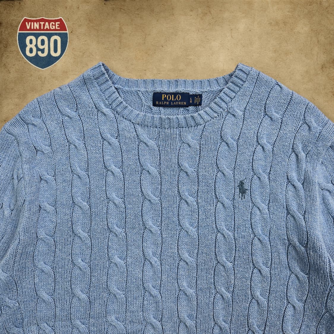 [L] POLO 폴로 랄프로렌 꽈배기 니트 상품이미지2