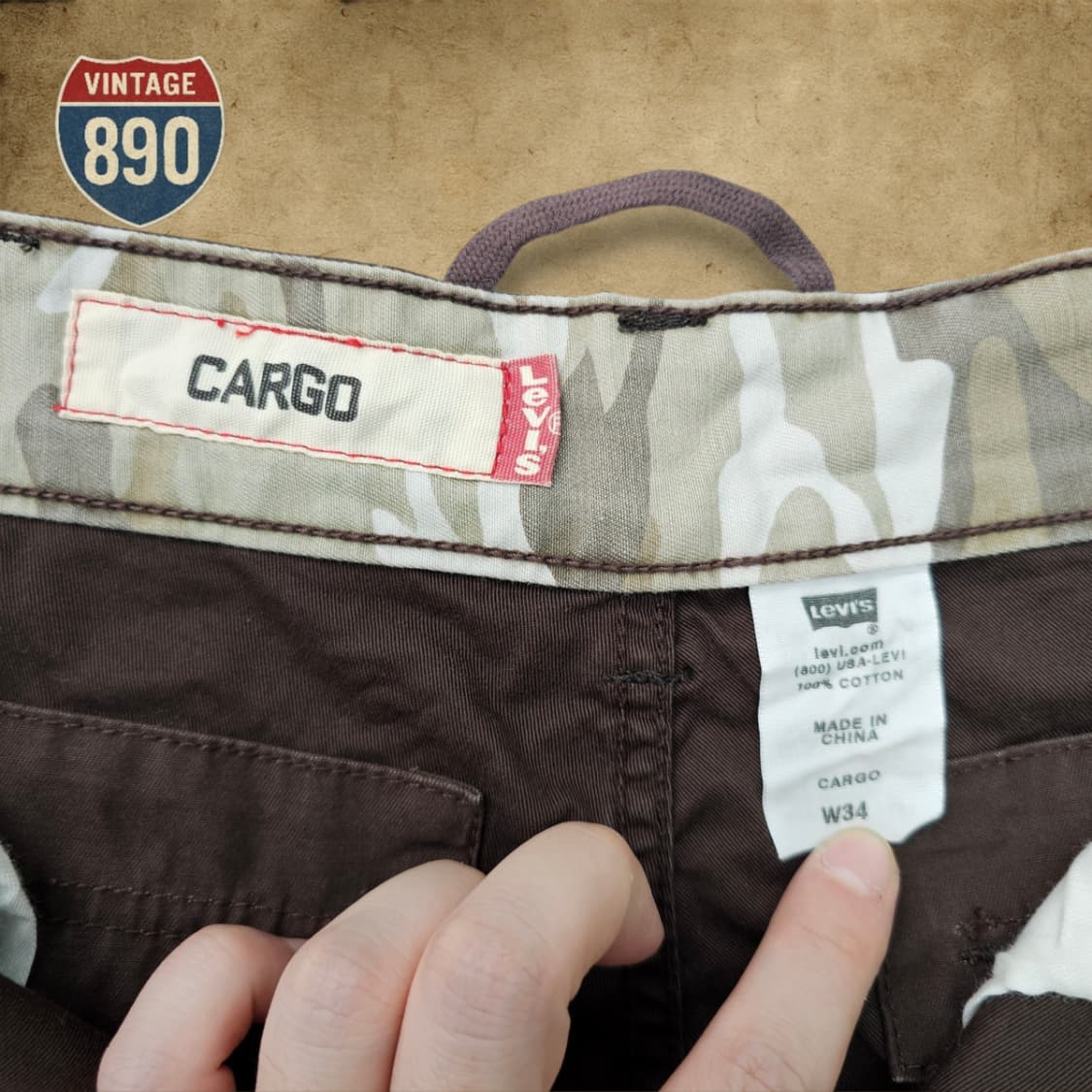 [W34] Levi's 리바이스 카고 버뮤다 팬츠 상품이미지4