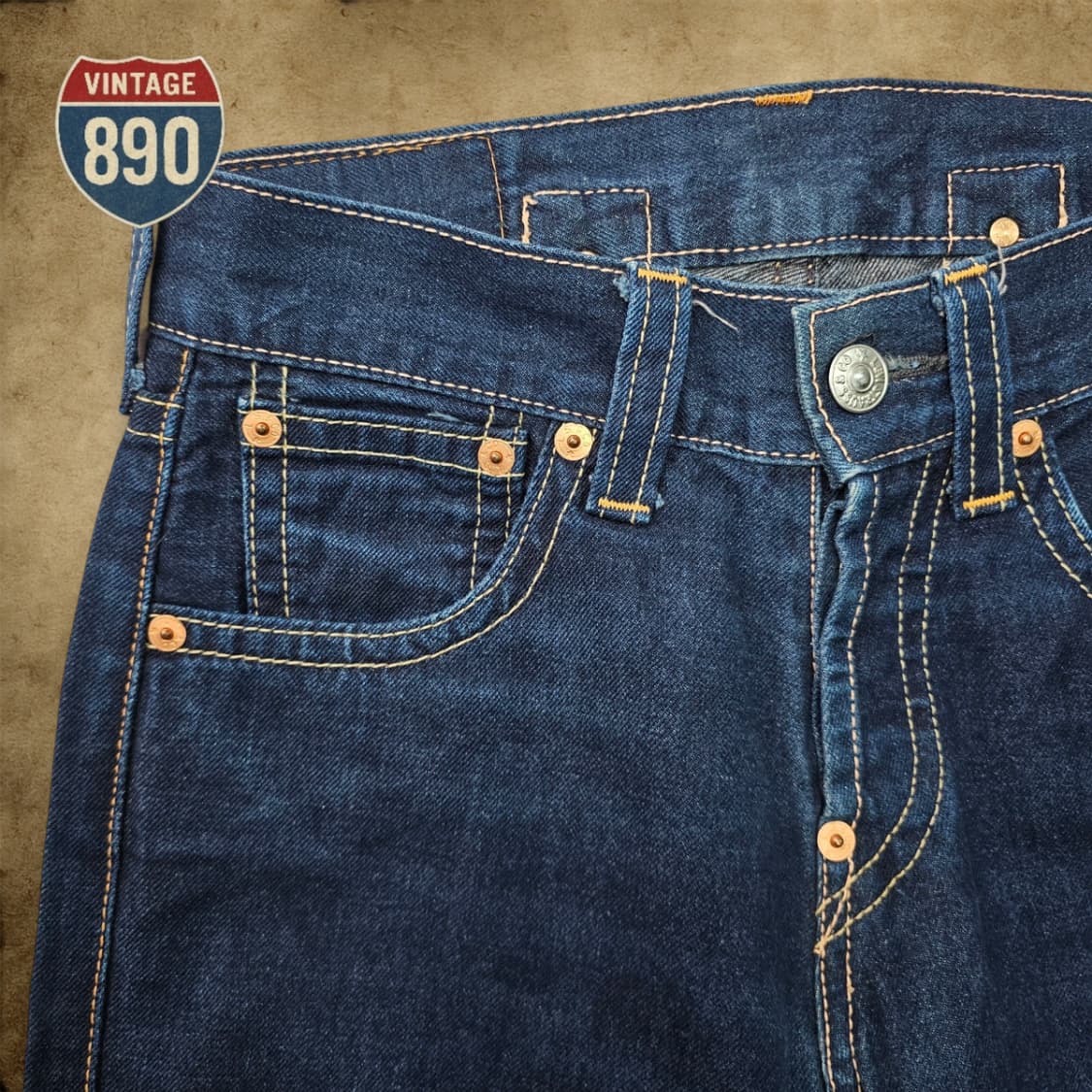 [W72 L82] Levi's 리바이스 902 신치백 워크 데님 청바지 상품이미지4