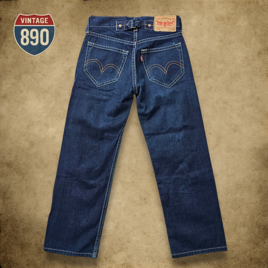 [W72 L82] Levi's 리바이스 902 신치백 워크 데님 청바지 상품이미지6