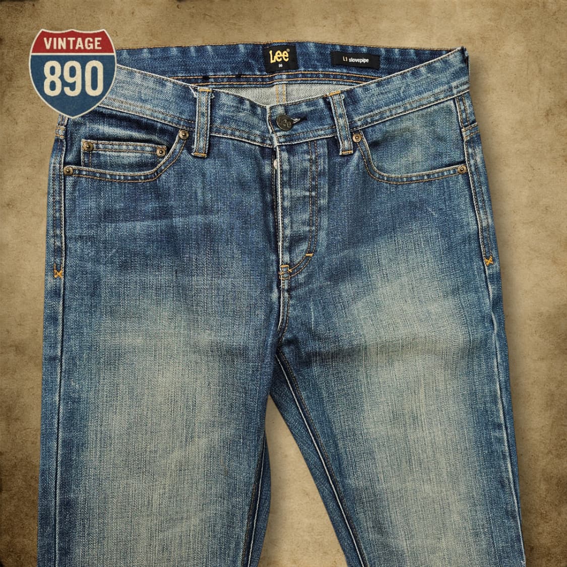 [30] LEE 리 스트레이트 핏 데미지 데님 청바지 상품이미지2