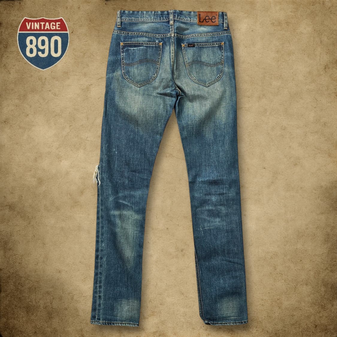[30] LEE 리 스트레이트 핏 데미지 데님 청바지 상품이미지6