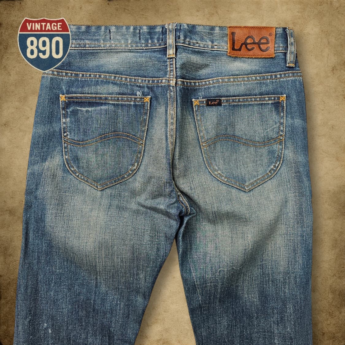 [30] LEE 리 스트레이트 핏 데미지 데님 청바지 상품이미지7