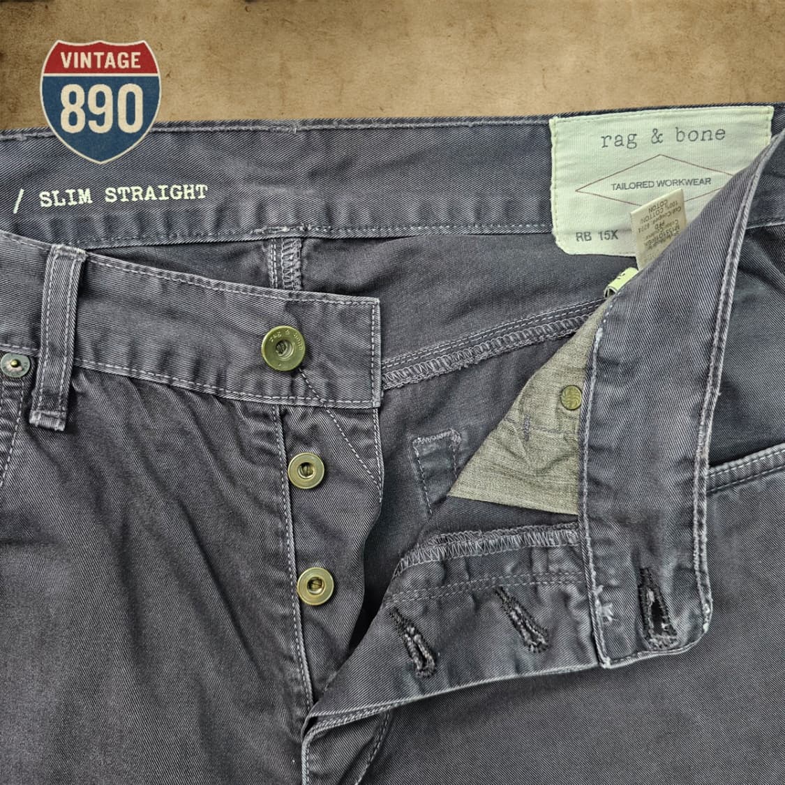 [34] rag&bone 렉앤본 슬림 스트레이트 코튼 팬츠 상품이미지5