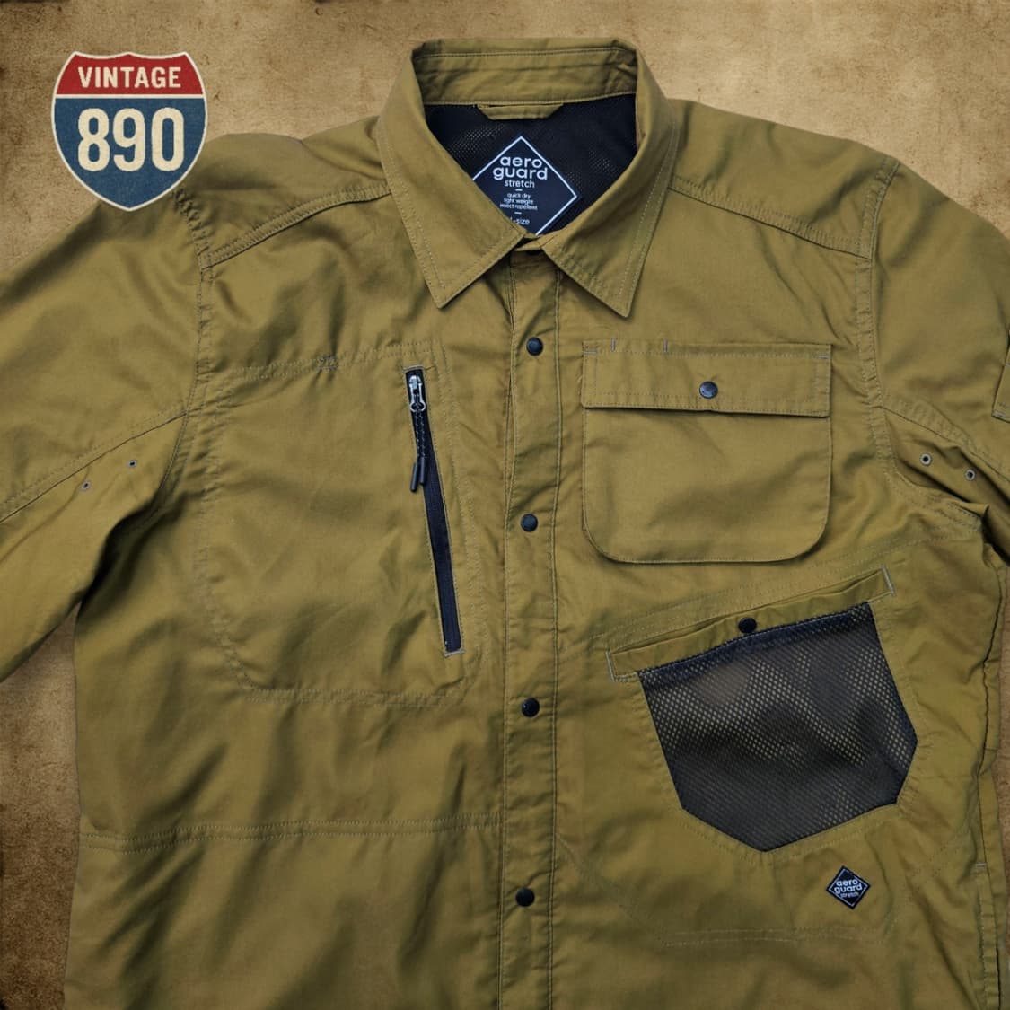 [105] aero guard 에어로가드 아웃도어 셔츠 자켓 상품이미지2