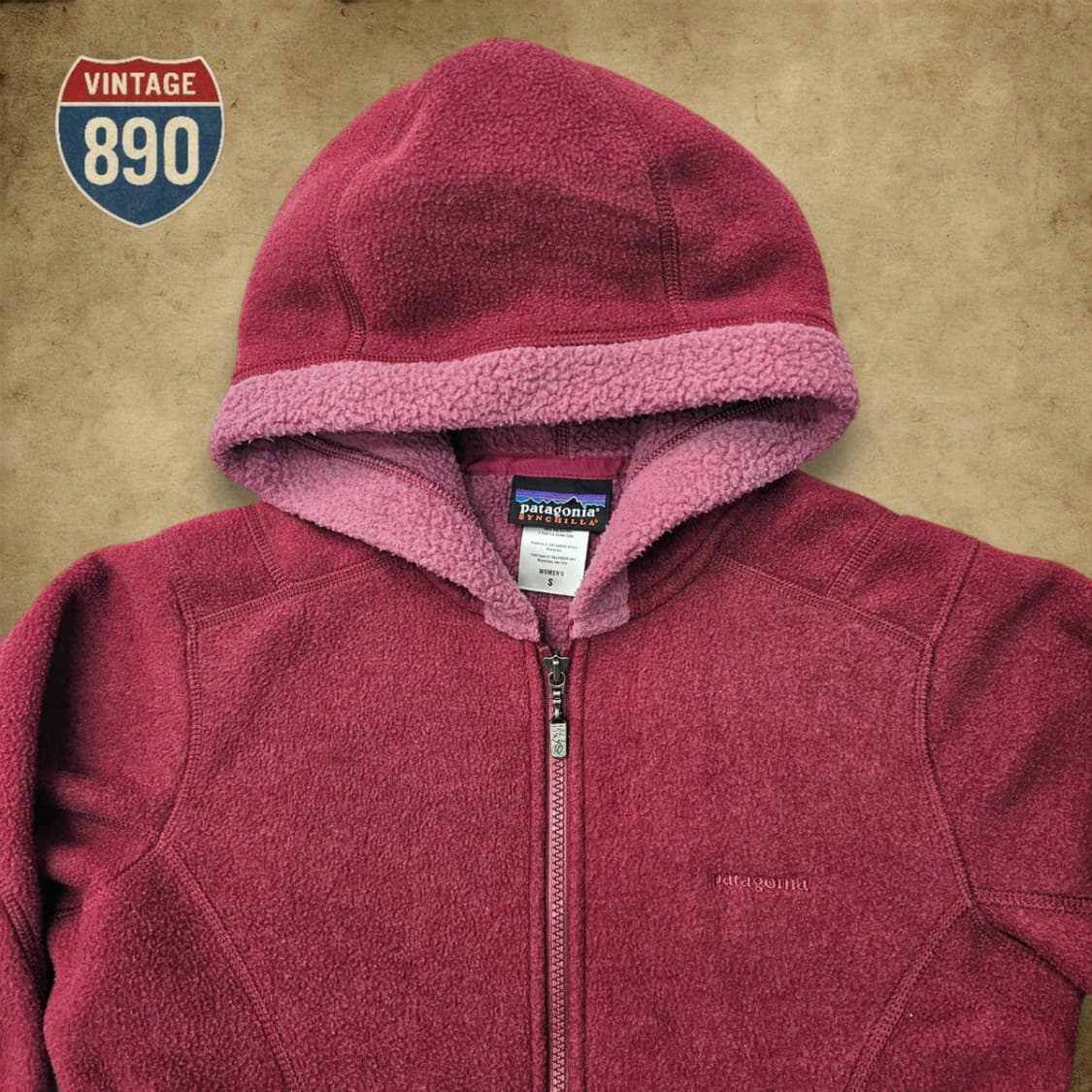 [S] patagonia 파타고니아 신칠라 90s 후드 후리스 자켓 상품이미지2