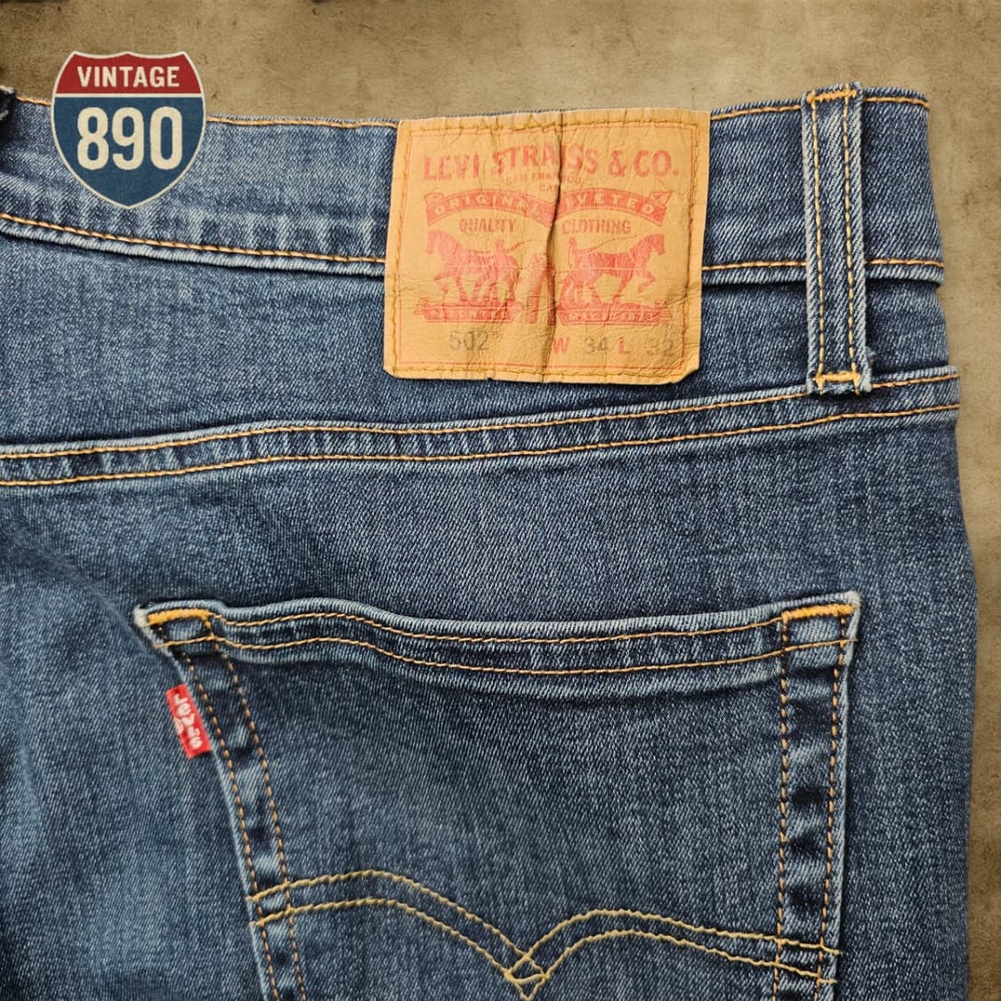 [W34 L32] Levi's 리바이스 502 데님 청바지 상품이미지8
