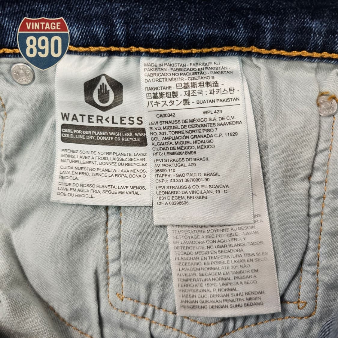 [W34 L32] Levi's 리바이스 502 데님 청바지 상품이미지9