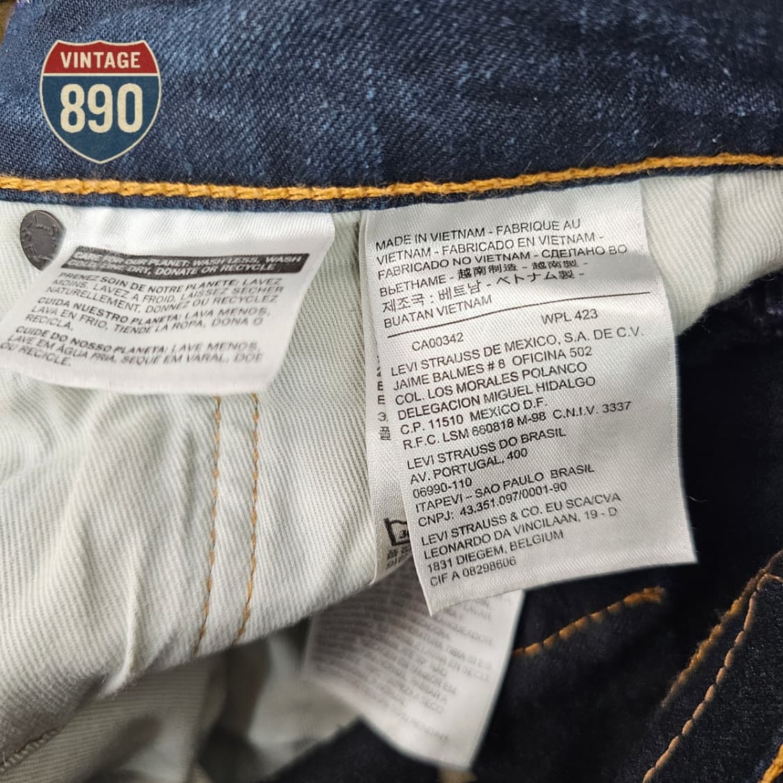 [W32 L34] Levi's 리바이스 502 생지 데님 청바지 상품이미지10