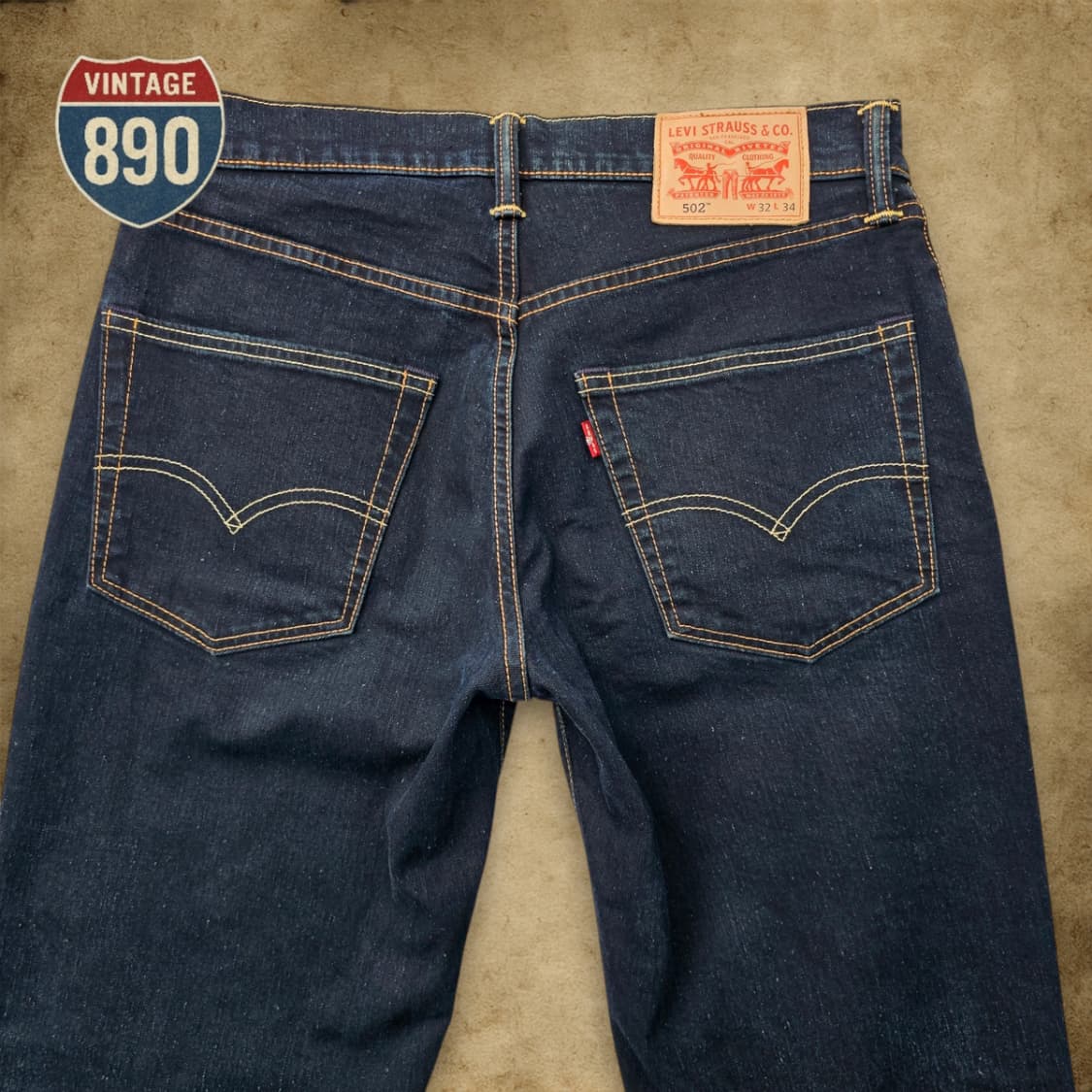 [W32 L34] Levi's 리바이스 502 생지 데님 청바지 상품이미지7
