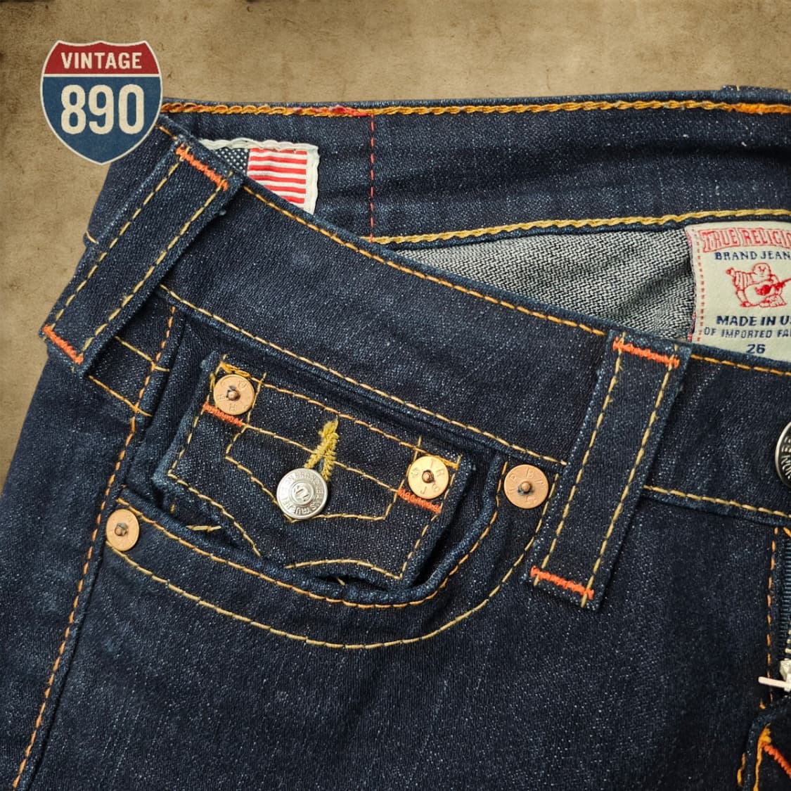 [26] TRUE RELIGION 트루릴리전 부츠컷 데님 청바지 상품이미지5