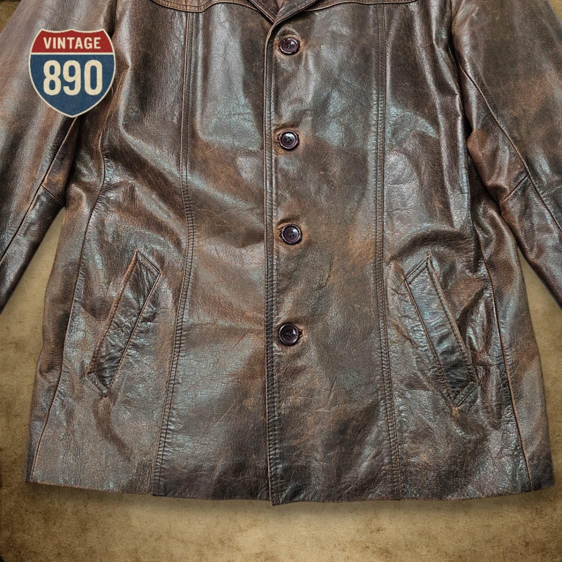 [2XL] Avia Trix 아비아트릭스 빈티지 가죽 자켓 상품이미지3