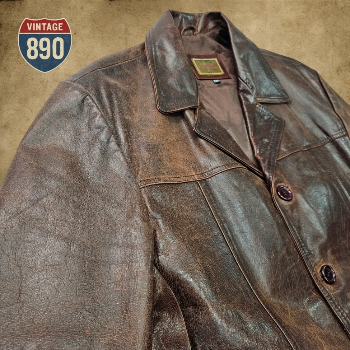 [2XL] Avia Trix 아비아트릭스 빈티지 가죽 자켓 상품이미지5