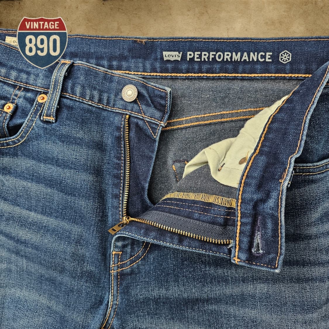 [W32 L32] Levi's 리바이스 502 퍼포먼스 기모 데님 청바지 상품이미지4