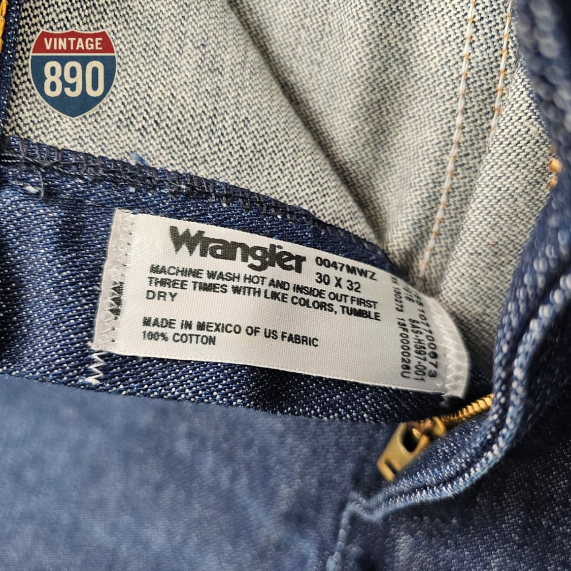 [30x32] Wrangler 랭글러 90s 47MWZ 생지 데님 청바지 상품이미지7