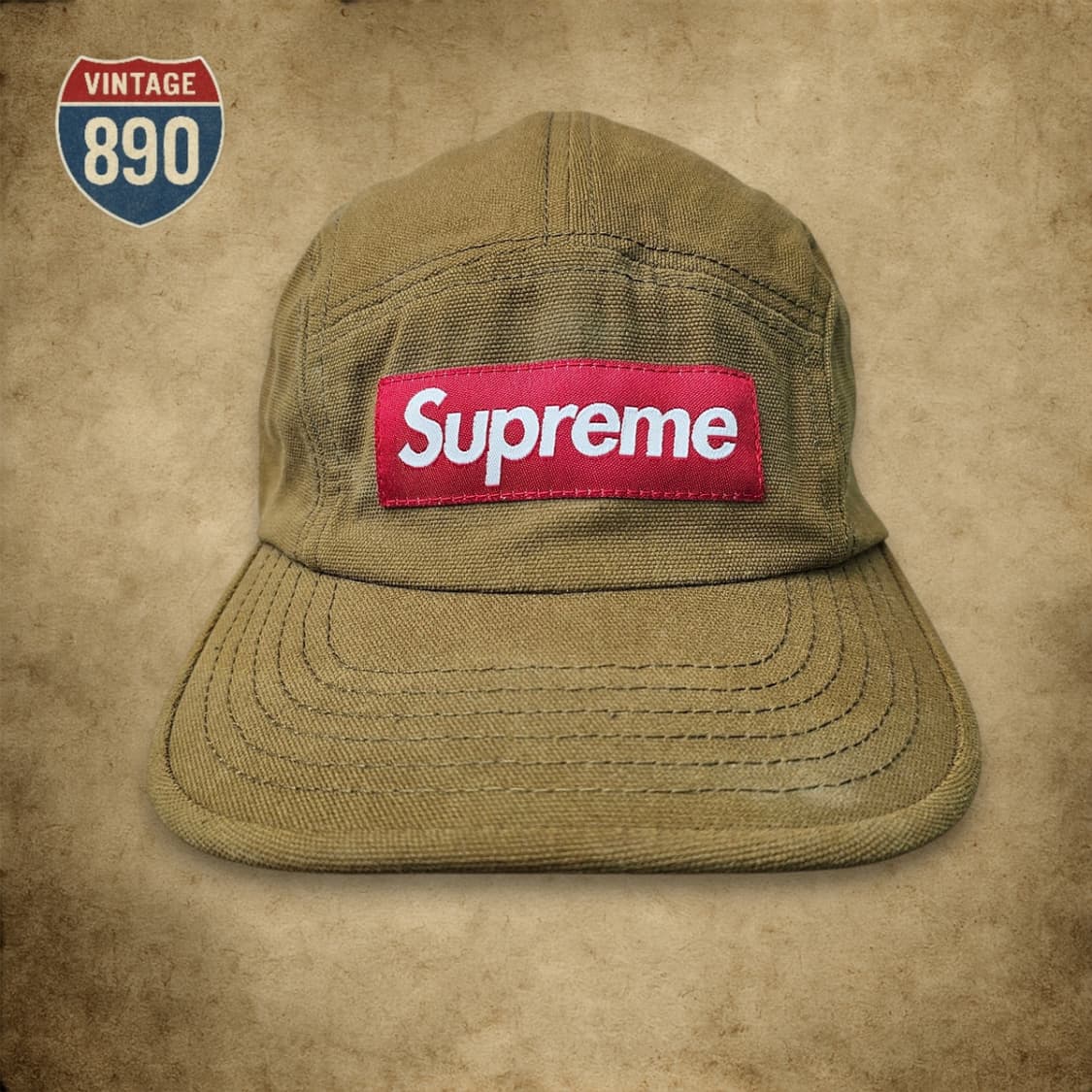 [F] Supreme 슈프림 워시드 트윌 캔버스 캠프캡 상품이미지2