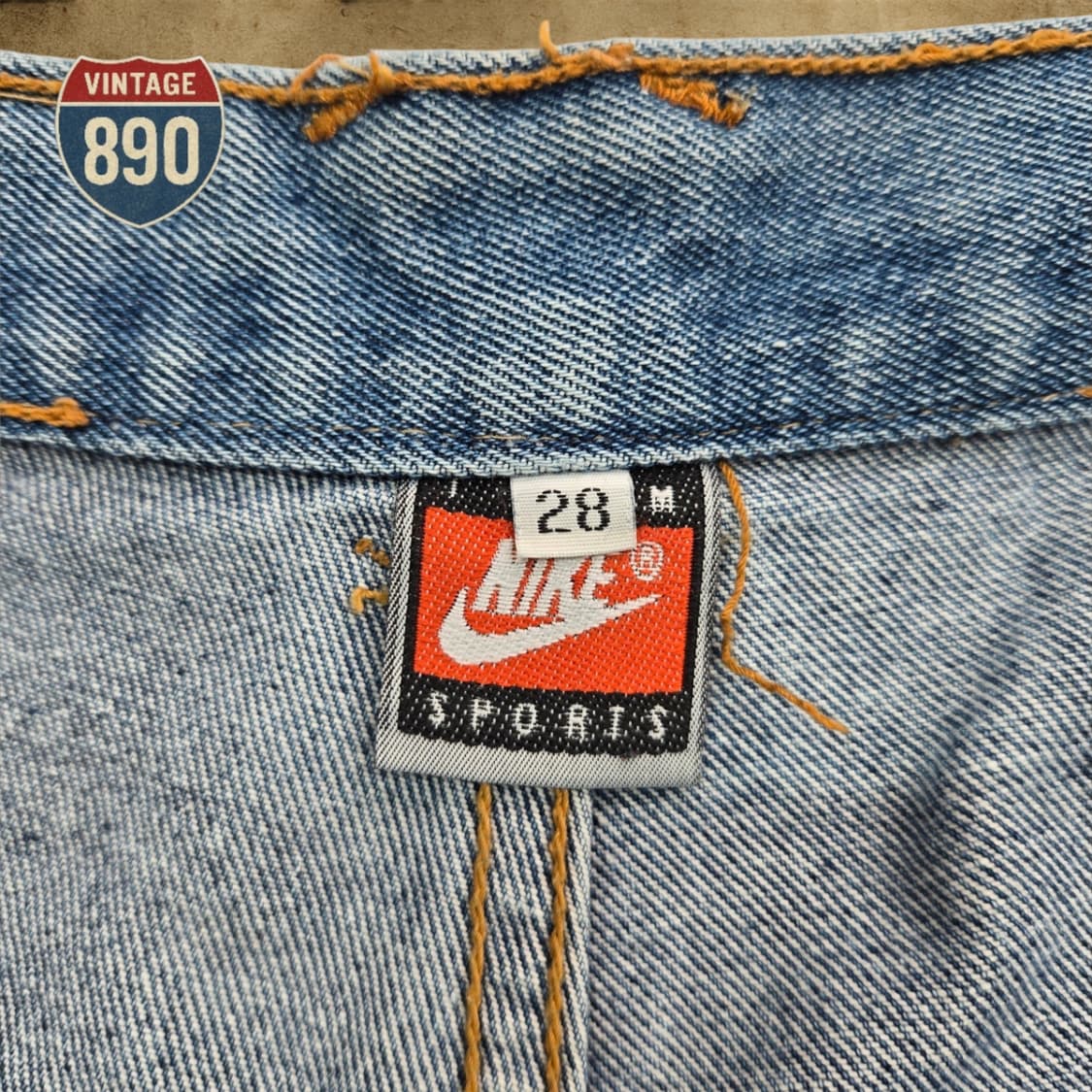 [28] NIKE 90S 나이키 카펜터 버뮤다 데님팬츠 상품이미지4