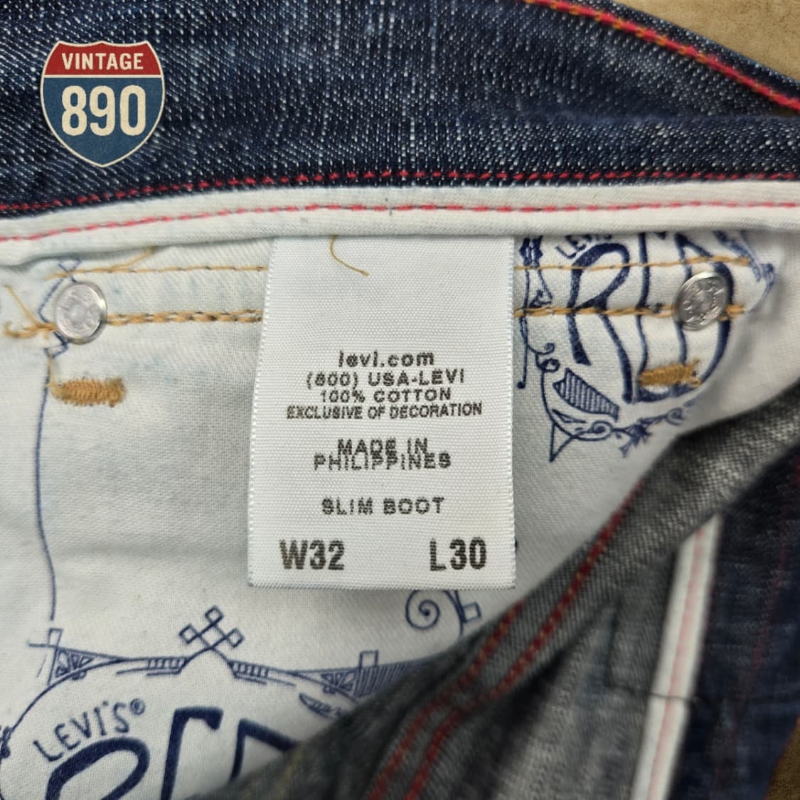 [32] LEVIS 리바이스 레드 컬렉션 부츠컷 데님 청바지 상품이미지9