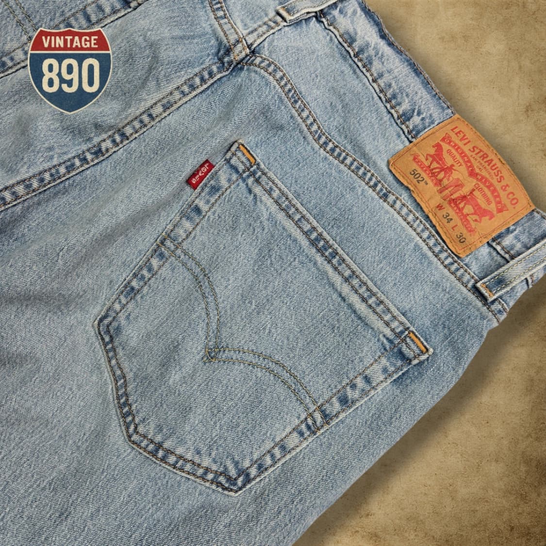 [32] LEVIS 리바이스 502 데님 연청바지 상품이미지8