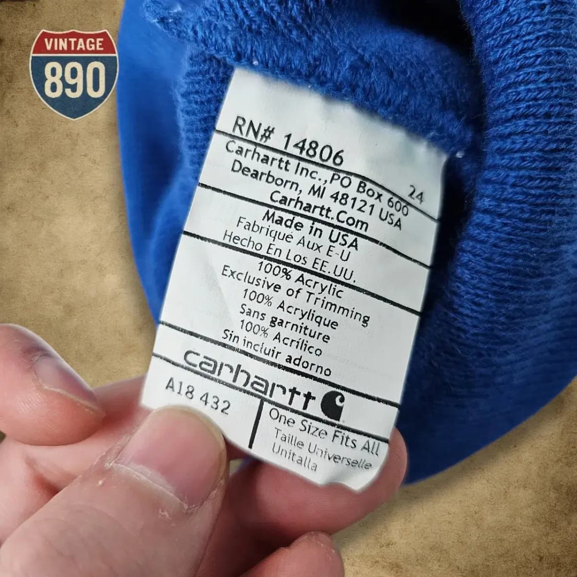 [OS] Carhartt 칼하트 15FW A18 니트 커브드 비니 상품이미지7