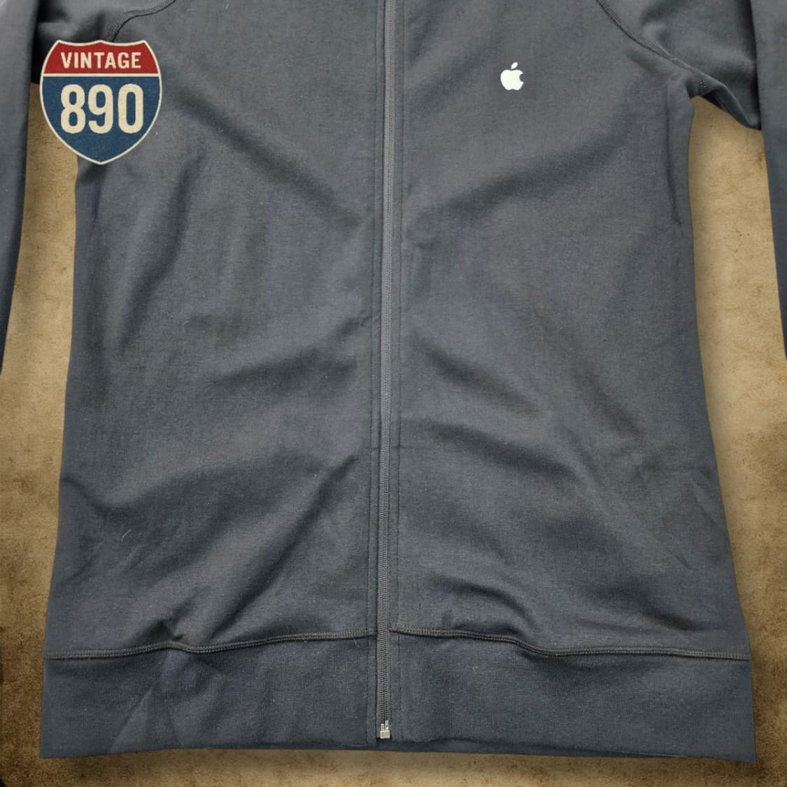 [L] Apple 애플 자수로고 풀집업 져지 상품이미지3