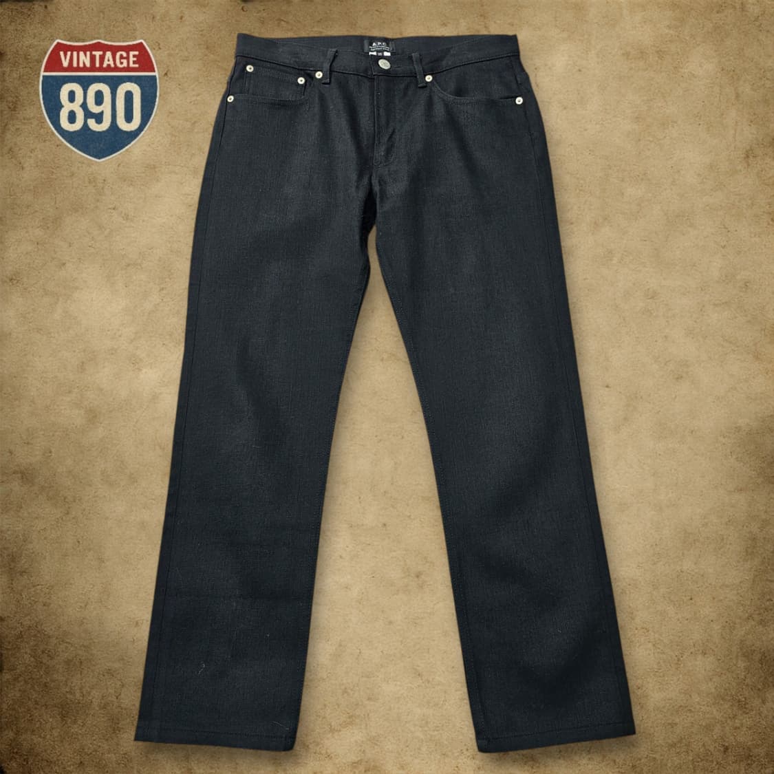 [30] A.P.C 아페쎄 스트레이트 블랙 데님 팬츠 상품이미지1