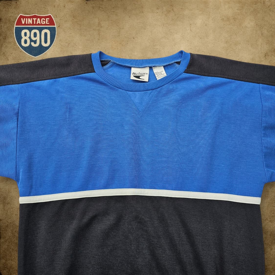 [L] MacGregor 맥그리거 빈티지 맨투맨 티셔츠 상품이미지2