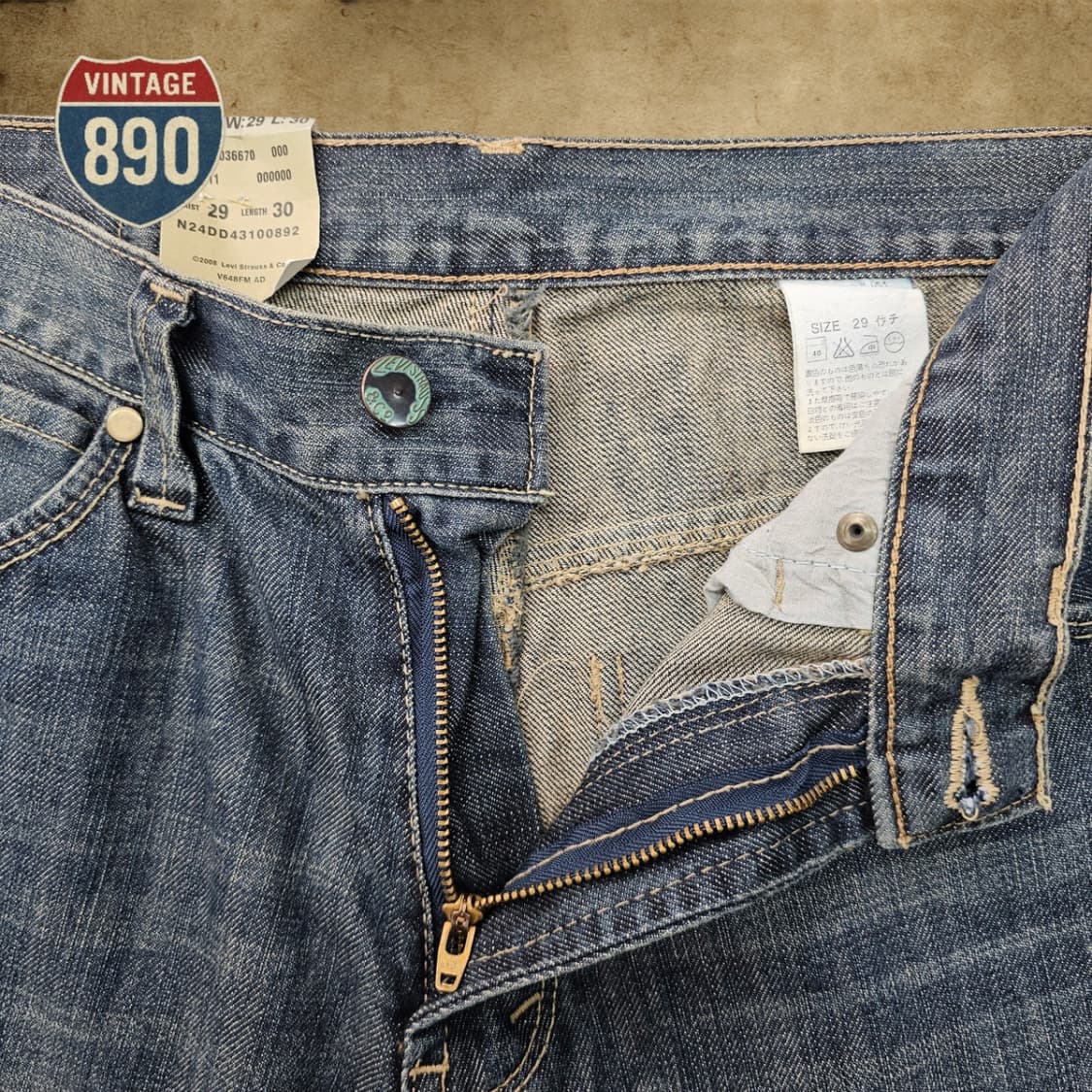 [29] 새제품 Levi's 리바이스 NC552 스트레이트 청바지 상품이미지5