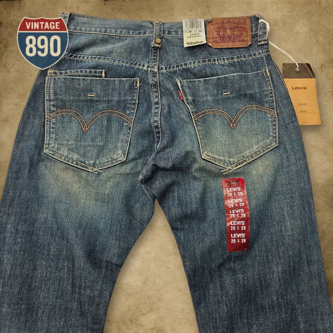 [29] 새제품 Levi's 리바이스 NC552 스트레이트 청바지 상품이미지7