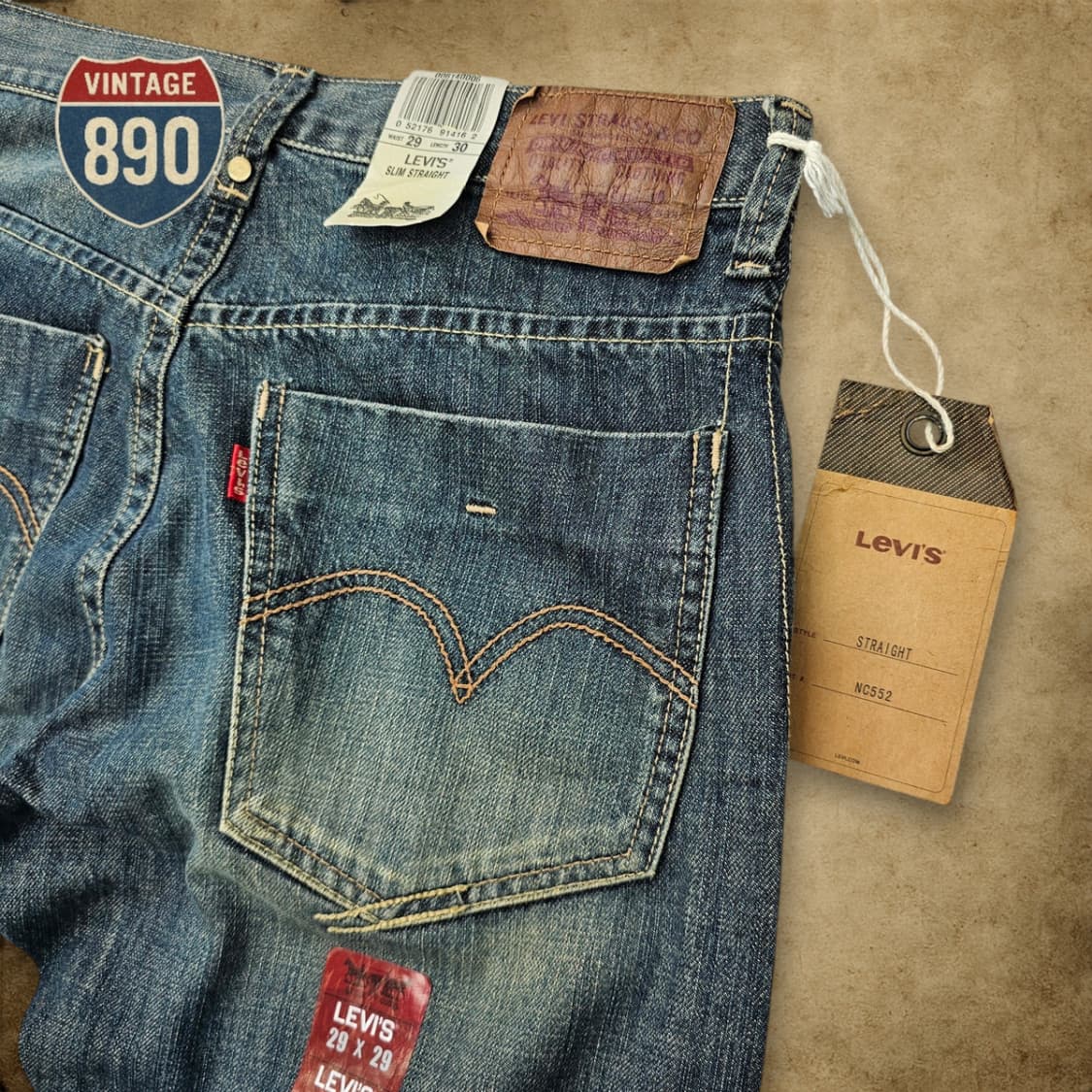 [29] 새제품 Levi's 리바이스 NC552 스트레이트 청바지 상품이미지9