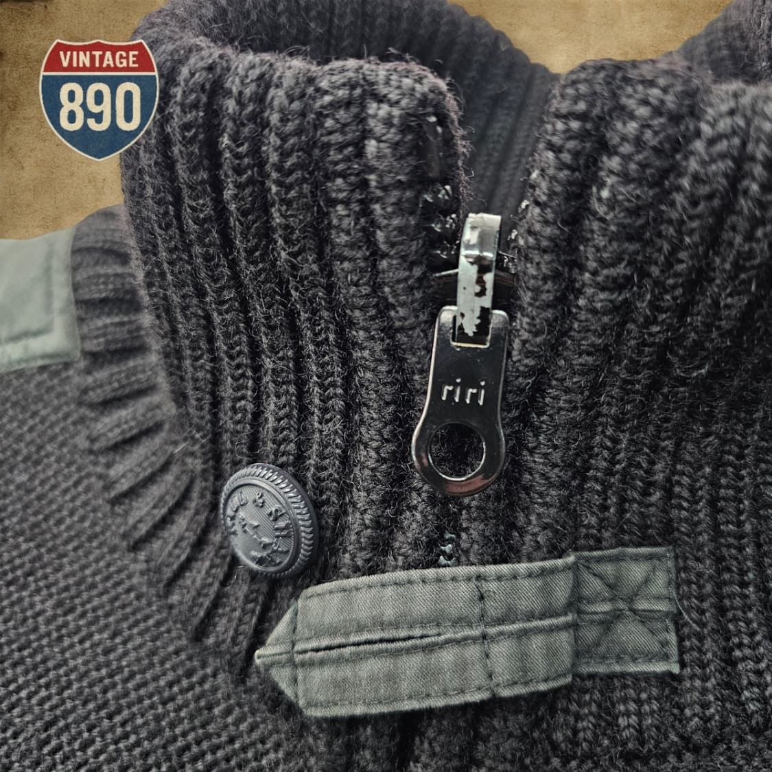 [L] Paul&Shark VTG  폴앤샤크 리버시블 니트 봄버 자켓 상품이미지5