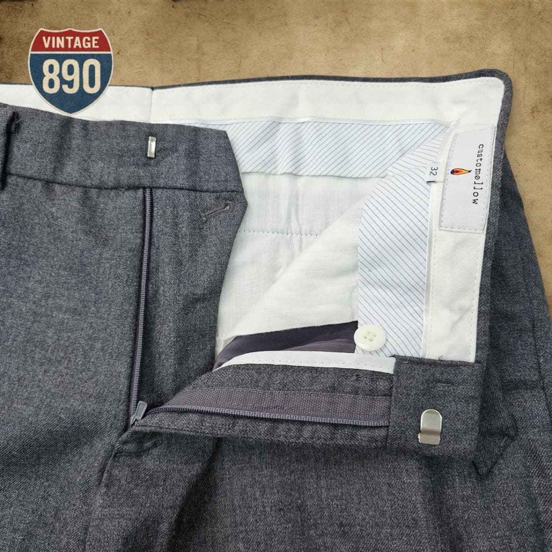 [32] customellow 커스텀멜로우 모직 슬랙스 상품이미지6