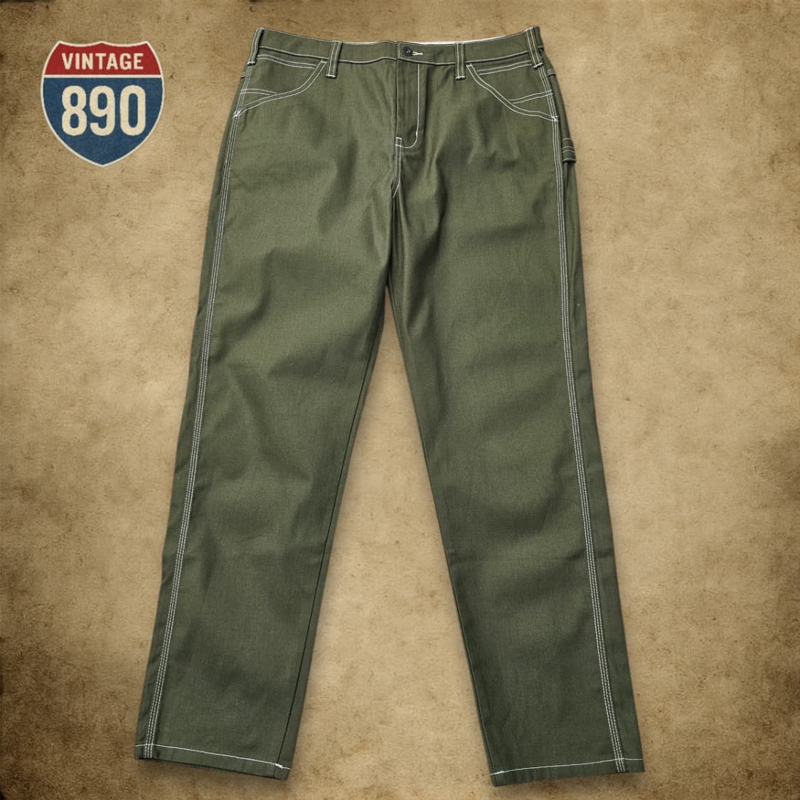 [34] DICKIES 디키즈 1922 카키 카고 팬츠 상품이미지1