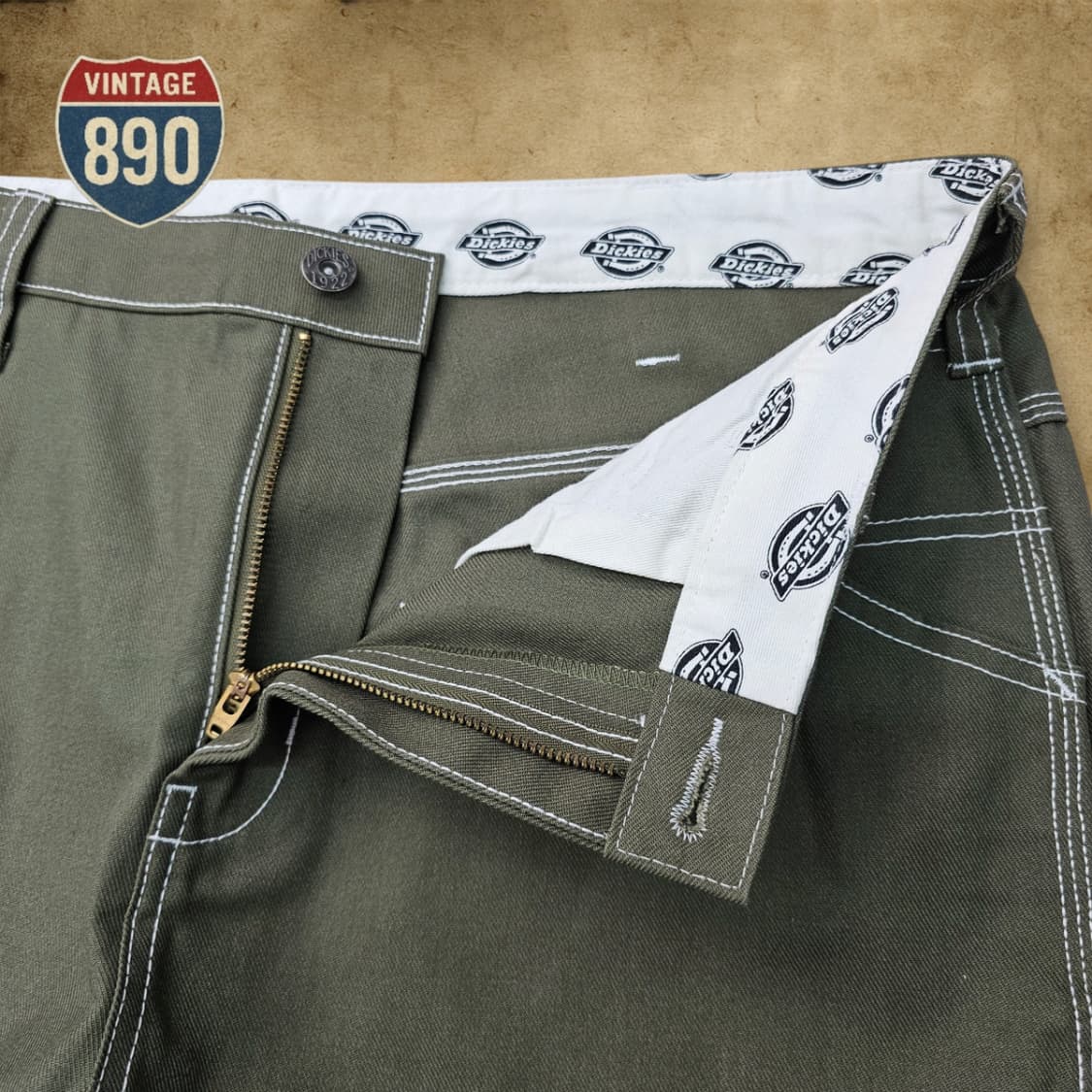 [34] DICKIES 디키즈 1922 카키 카고 팬츠 상품이미지6