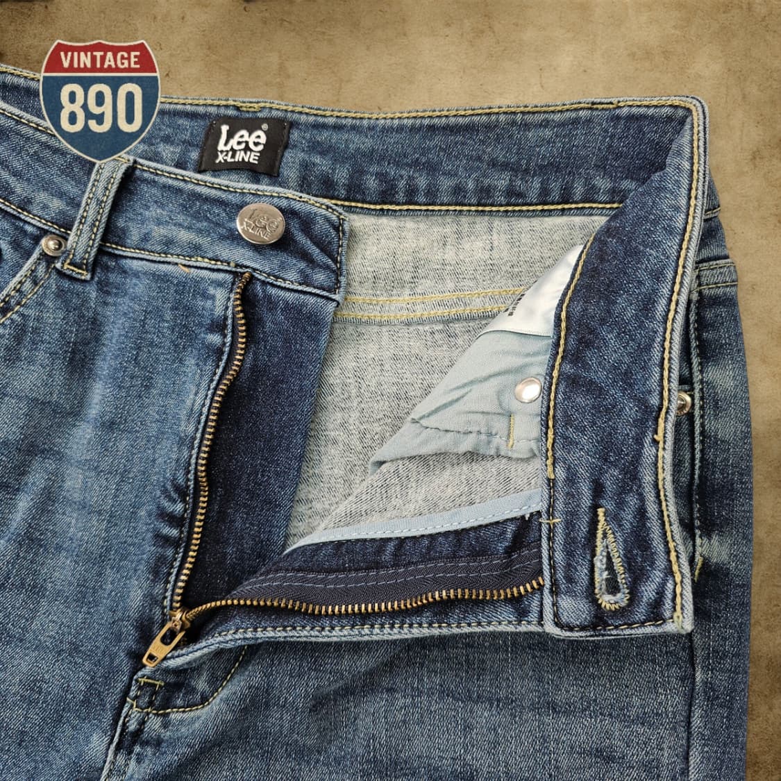 [28] Lee 리 X-LINE 부츠컷 스판 기모 데님 팬츠 상품이미지6
