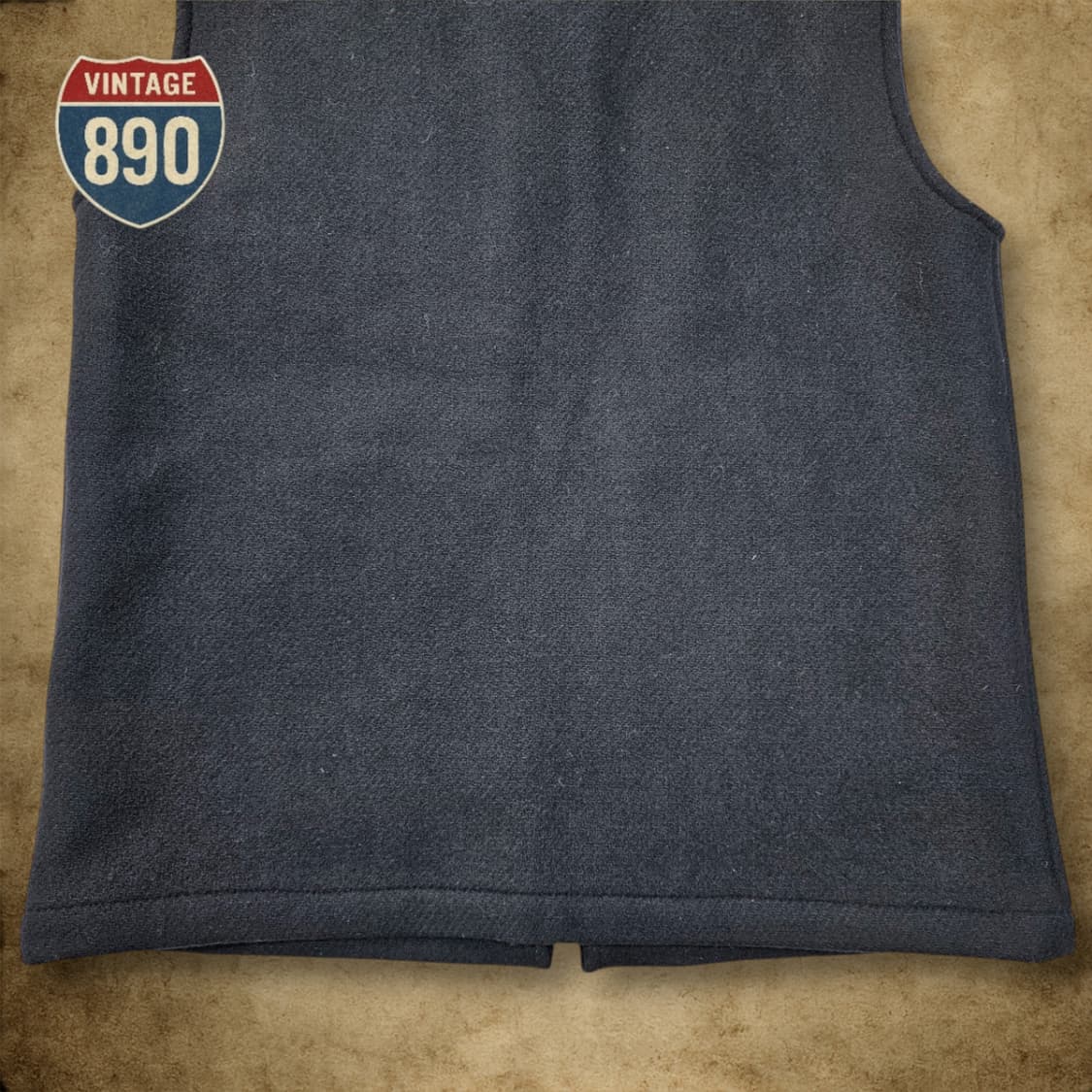 [M] ESPIONAGE 에스피오나지 네이비 울 베스트 상품이미지10