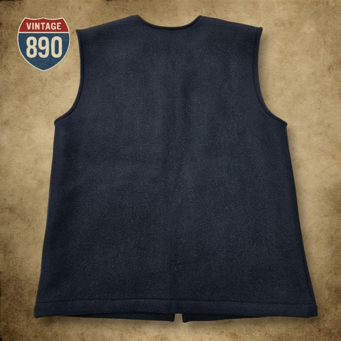 [M] ESPIONAGE 에스피오나지 네이비 울 베스트 상품이미지8